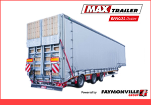 MAX TRAILER MAX100 Semi-Tieflader mit Planenaufbau