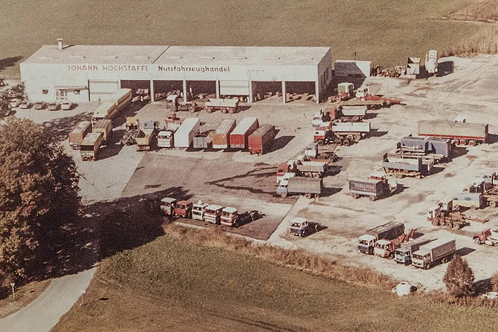 Povijesna zračna snimka tvrtke Hochstaffl gospodarska vozila Kundl