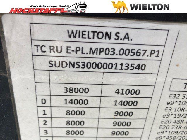 Fahrzeugabbildung Wielton Container Chassis NS3P40
